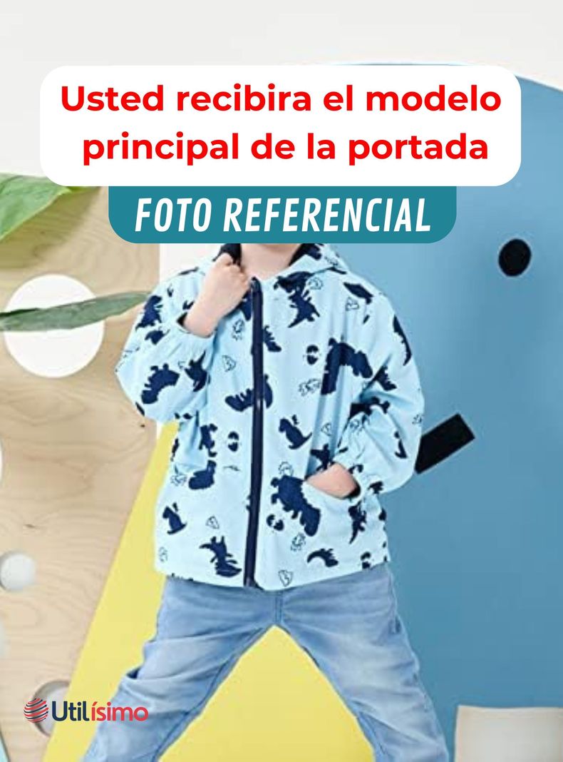 Cortaviento Impermeable Chaqueta Estampado Niño Y Bebé Jump Kids Green Surtidos-5