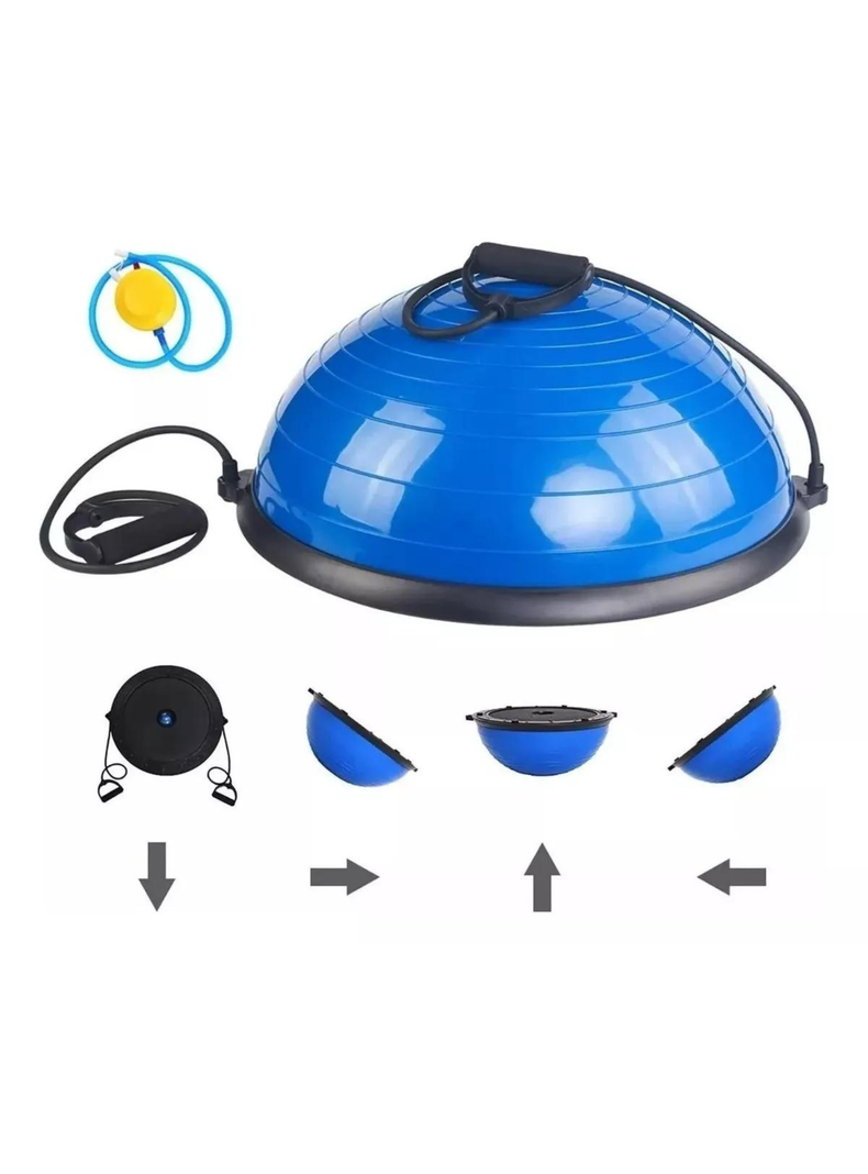 Balon Bosu Gym Pelota Yoga Semiesfera De Resistencia 60 cm-2