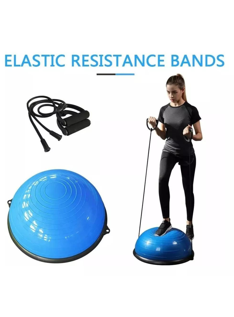 Balon Bosu Gym Pelota Yoga Semiesfera De Resistencia 60 cm-3