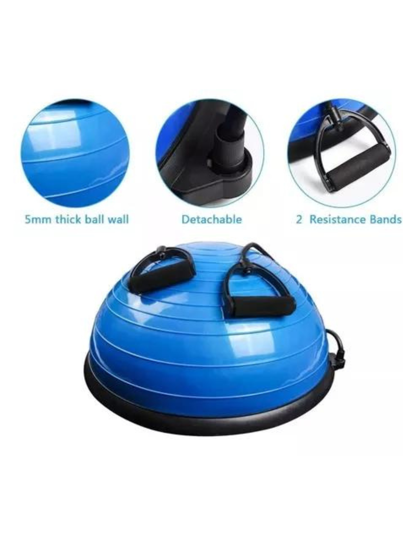 Balon Bosu Gym Pelota Yoga Semiesfera De Resistencia 60 cm-5