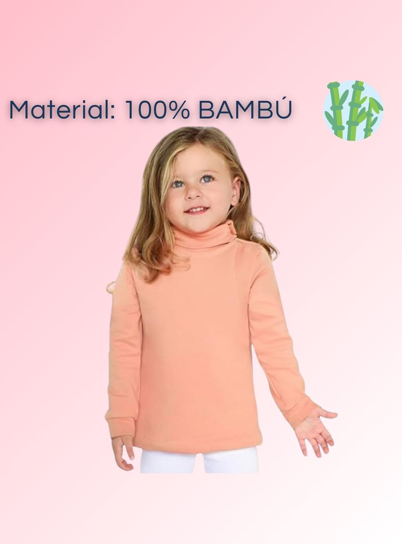 Pack 3 Camisetas Polera Bambú Beatle De Niña Primera Capa-3