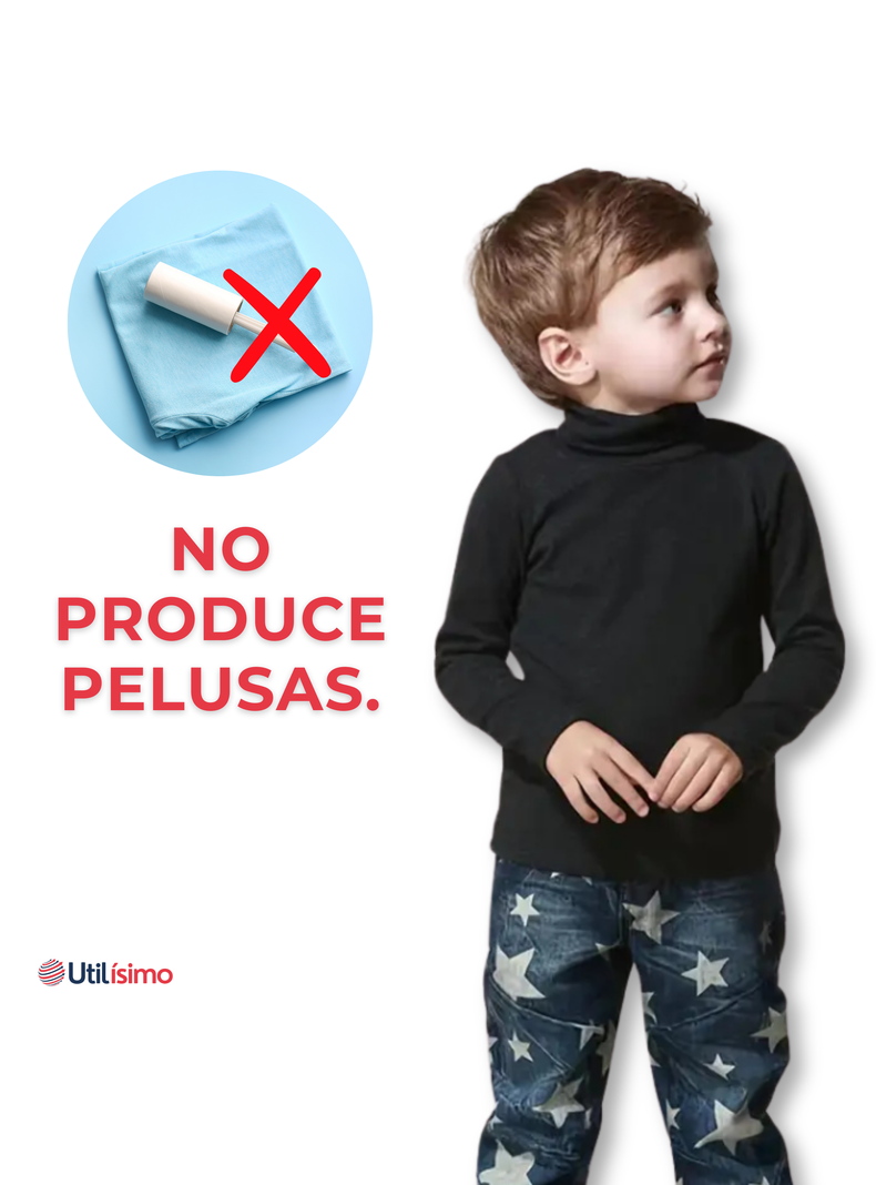 Pack 6 Camisetas Polera Beatle Bambú Primera Capa Niño Cuello Alto-7