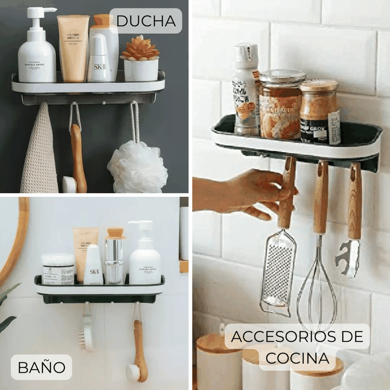 Estantes Organizador De Pared Cocina Baño-4