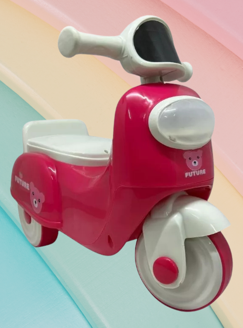 Scooter Moto Infantil con Luz y Sonido Niño Niña Fuscia de 1 a 5 años-3