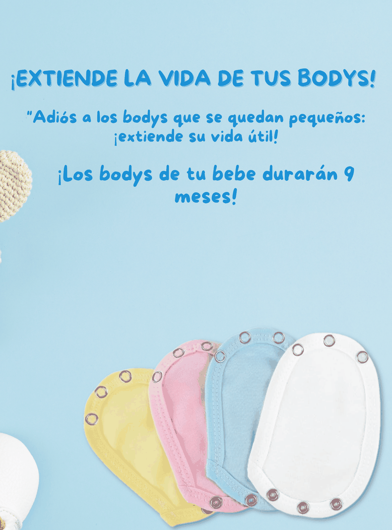 Pack 4 Unidades Extensor Body Bebé +Pack 4 Bodys Algodón Niño Manga Corta Estampado Transporte-7