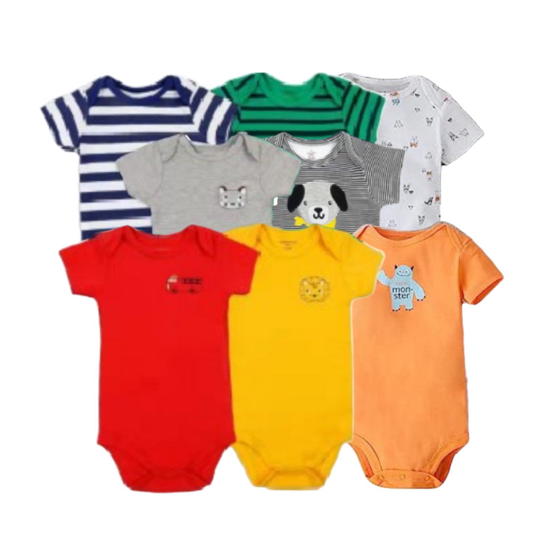 SuperPack 8 Bodies Manga Corta Bebé Niño Tedmimak-3