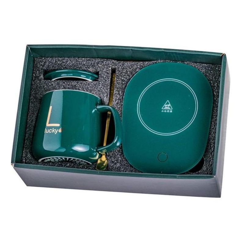 Taza Con Calentador Eléctrico 55°c Tazón + Caja De Regalo-6