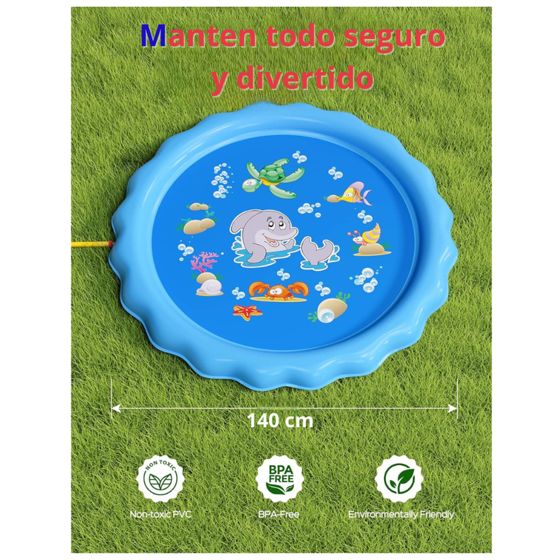 Alfombra Inflable Tipo Fuente Piscina New Line Media-6