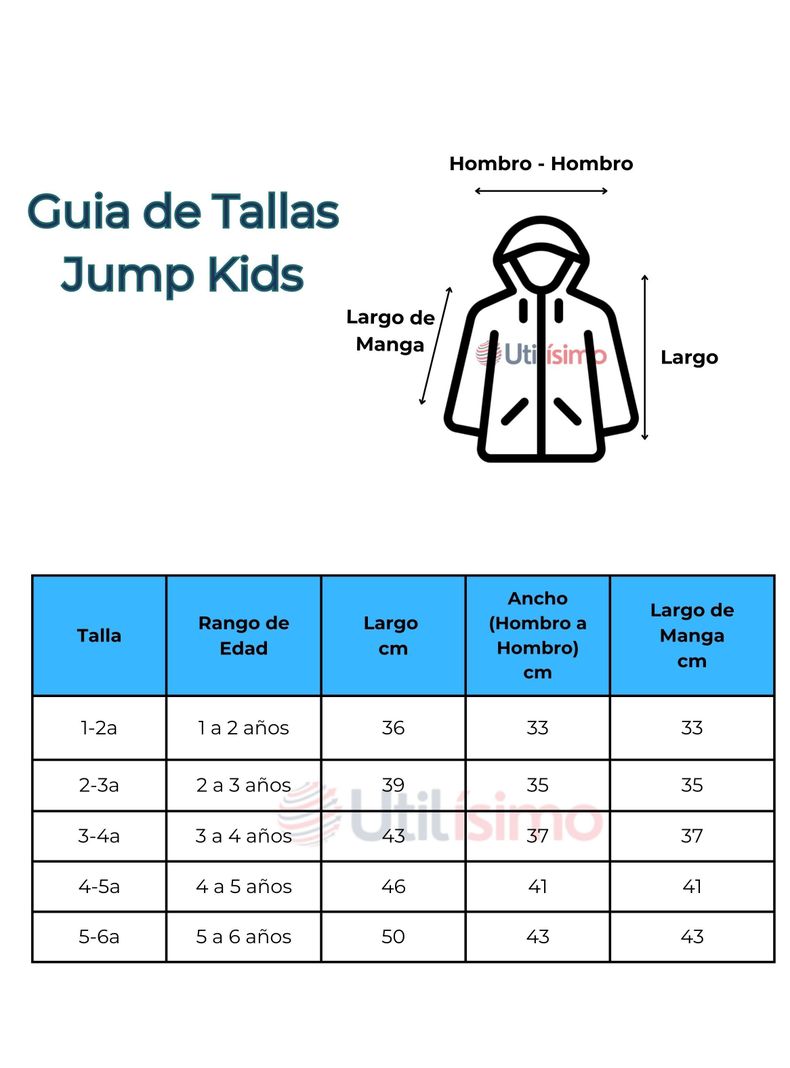 Cortaviento Impermeable Chaqueta Estampado Niño Y Bebé Jump Kids Blue Dinosaur-2
