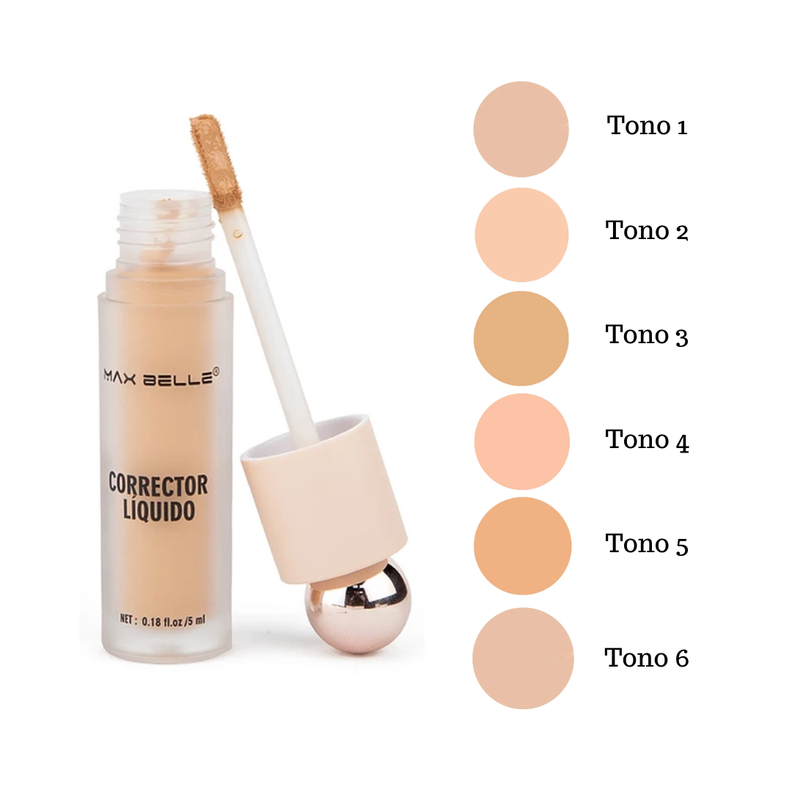 Corrector Liquido Max Belle 5ml T06-1