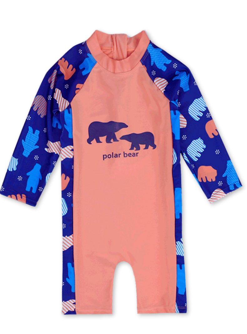 Traje de Baño Enterito Manga Larga Niño Jump Kids Oso.-0