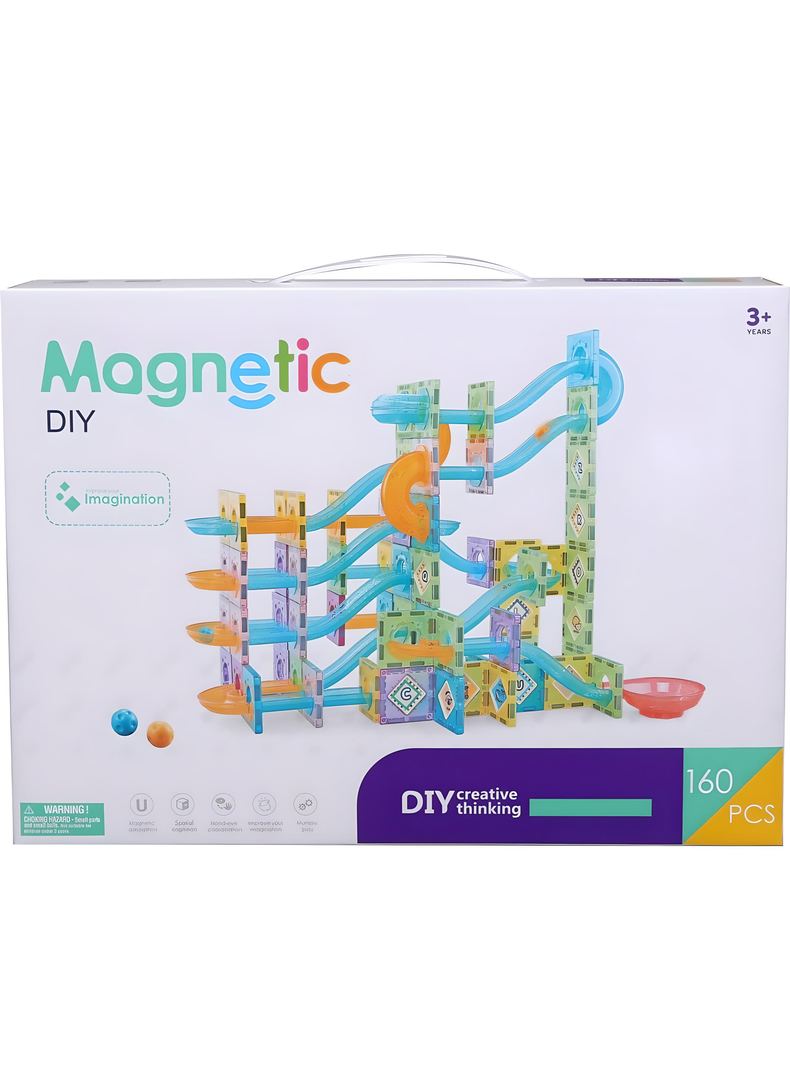 Juguete Pista Armable Lego Magnético de 160 Piezas Niño Niña-4