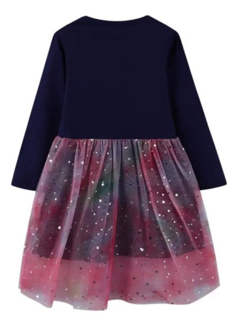 Vestido Manga Larga Tul Niña-1