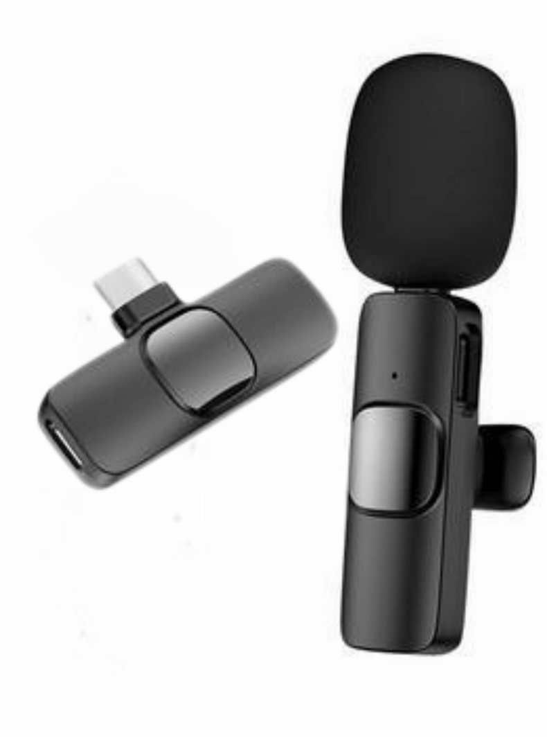 Micrófono Inalambrico Pro USB-C Recargable Celular iPhone Android iPad-1