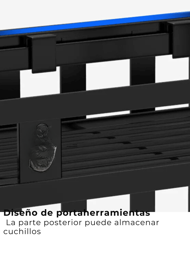 Estante para Especias Organizador De Cocina Especiero 2 Niveles Multifuncional-1