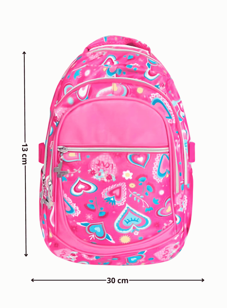 Mochila para Niña con Estuche de Lapices 43x30x13 cm Surtido-1