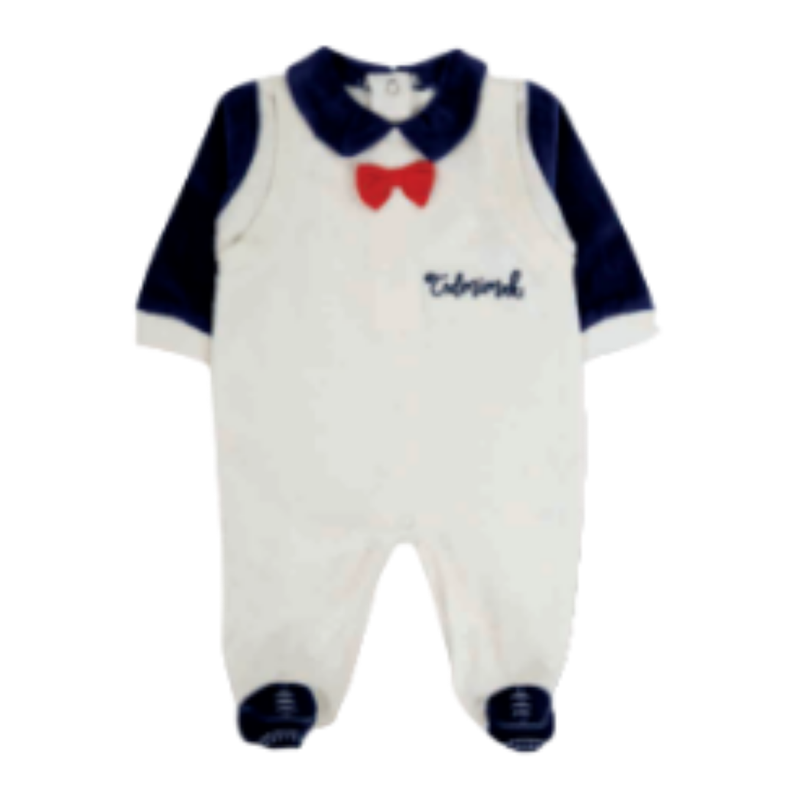 Enterito Bebe Niño Pijama Tedmimak Plush Blanco-0