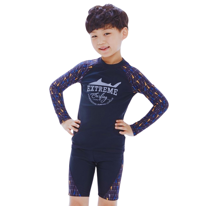 Traje de baño 3 piezas Manga Larga Niño 8 a 12 años Jump Kids-1
