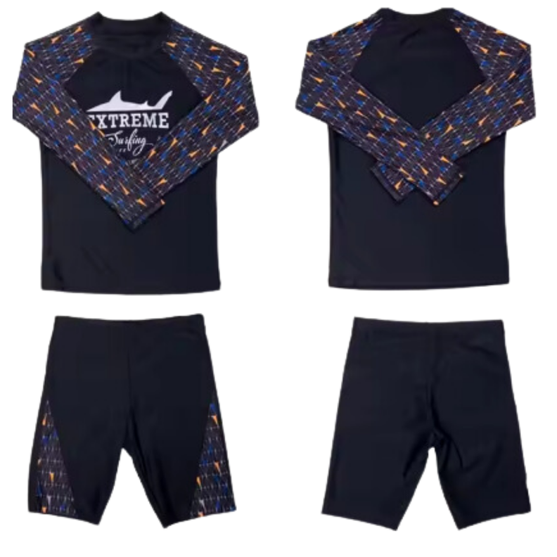 Traje de baño 3 piezas Manga Larga Niño 8 a 12 años Jump Kids-3