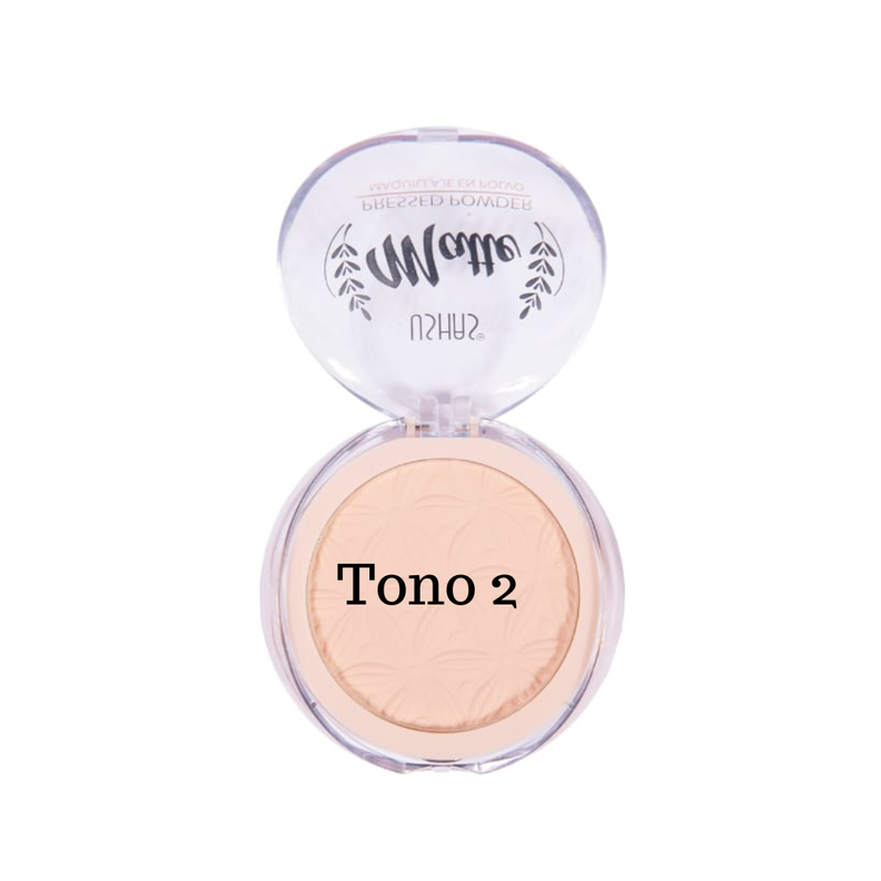 Polvo Compacto Matte Pressed Powder Ushas T02-0