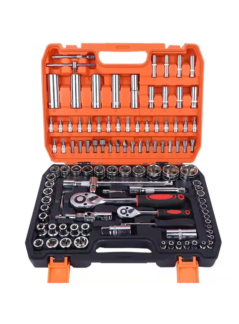 Caja Herramientas Set Kit Juego Dados Chicharra 108 Piezas-0