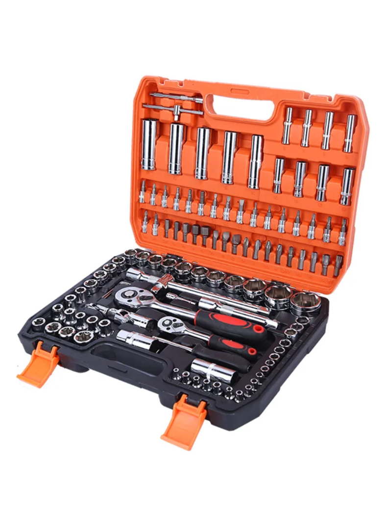 Caja Herramientas Set Kit Juego Dados Chicharra 108 Piezas-1