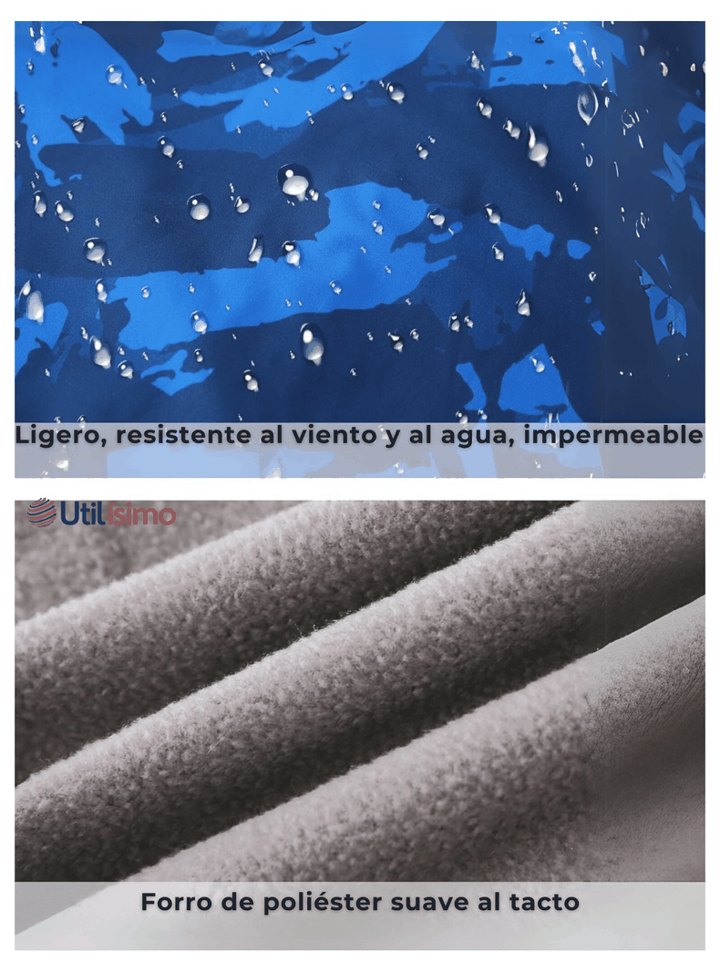 Cortaviento Impermeable Chaqueta Estampado Niño Y Bebé Jump Kids Blue Machines-6