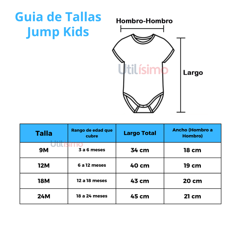 Body Floreado con Cinta para Bebé Niña Jump Kids Celeste-4