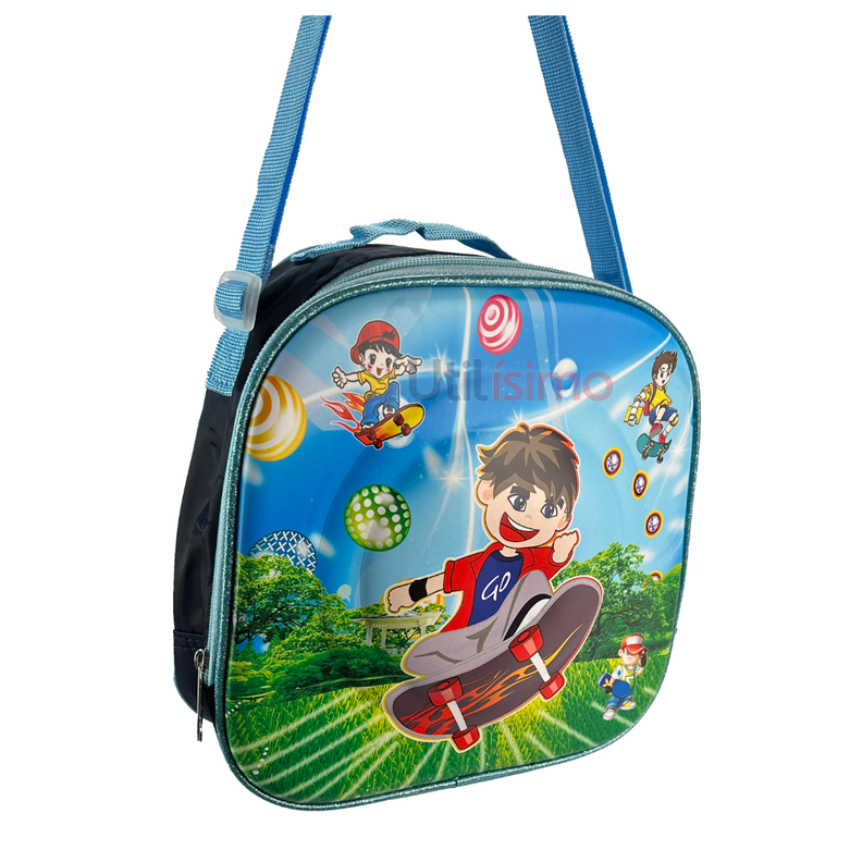 Mochila Infantil Incluye Estuche Y Lonchera 40X30X18cm NIÑO-4