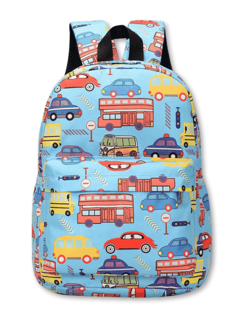 Mochila Infantil 2 a 4 años Jardín Escuela 33cm Niño Niña Celeste Cars-0