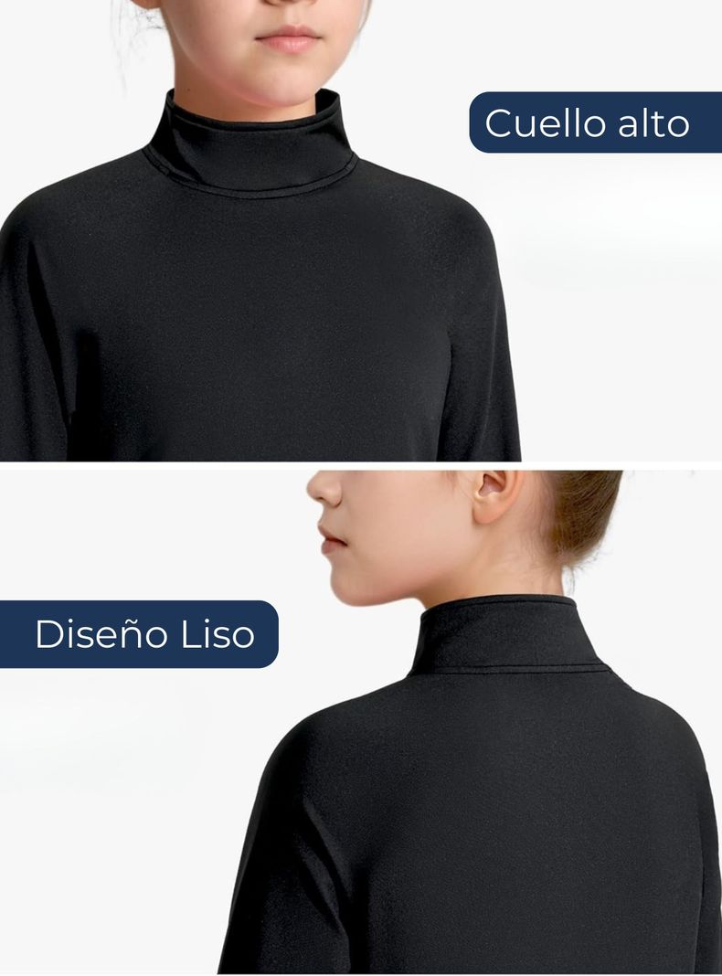 Pack 3 Camisetas Poleras Beatle Niña Primera Capa Algodón-5