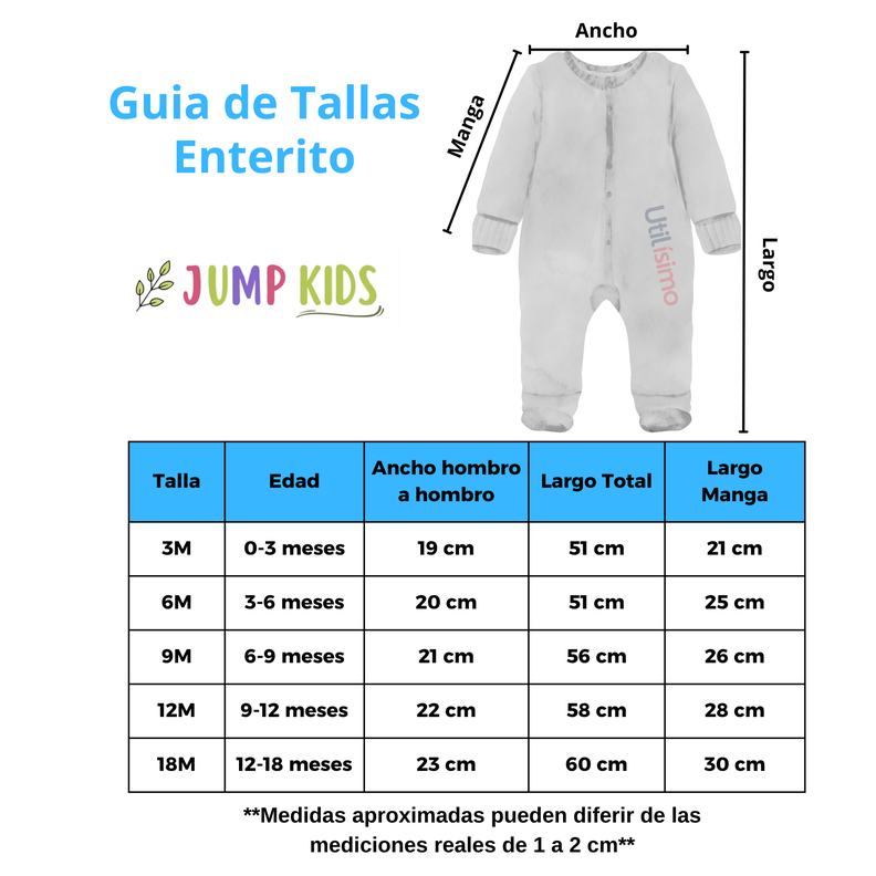 Enterito Largo Pijama Para Niña Cierre Sin Pie 100% Algodón-2