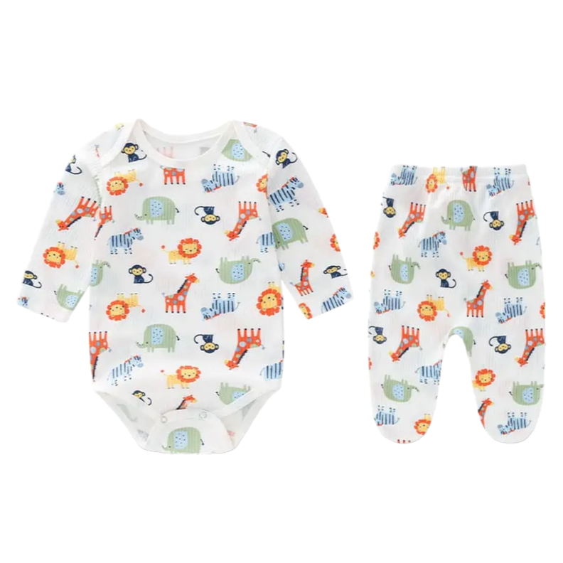 Pack 3 x Conjunto 2 Piezas Pantalón Body Bebé Niño Jump Kids Surtido-3
