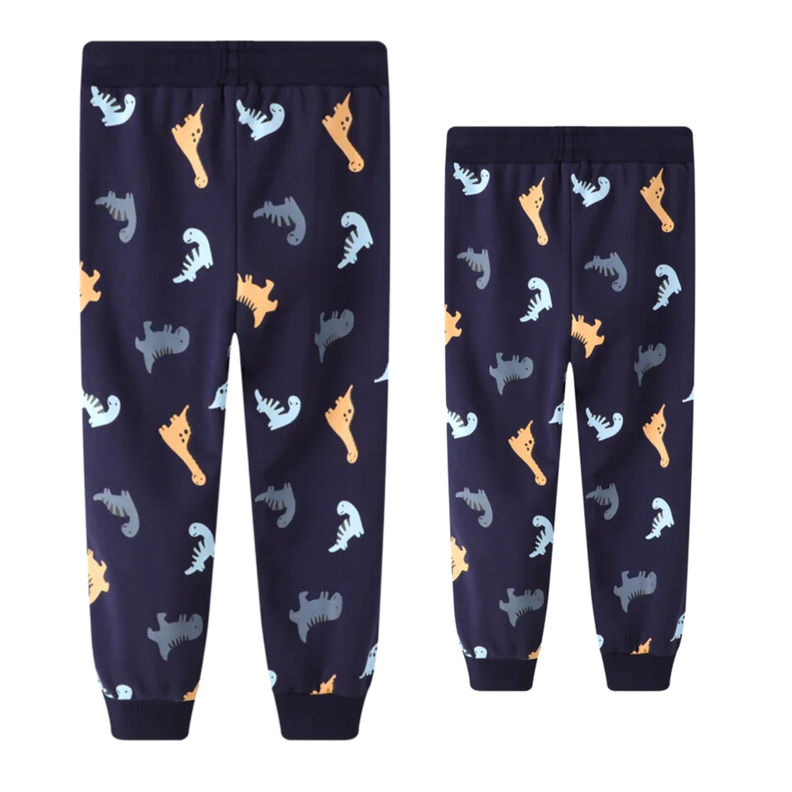 Pantalon Buzo Niño 100% Algodón Dinosaurio Jump Kids-0