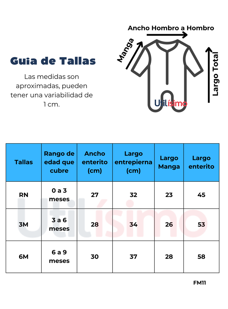 Enterito Pijama Bebé de Algodón Niño Gris Cocodrilo-1