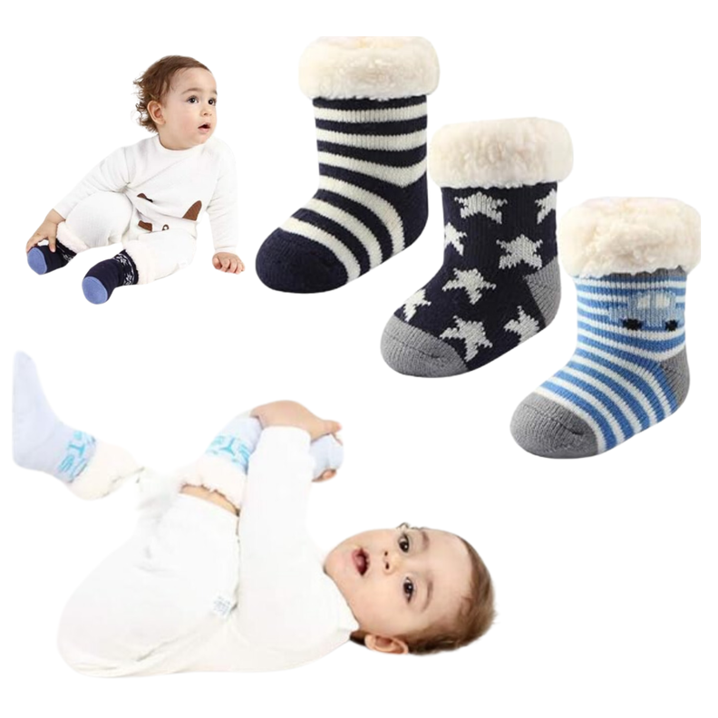 Pack 6 Calcetines Chiporro Antideslizante Bebe Niño-0