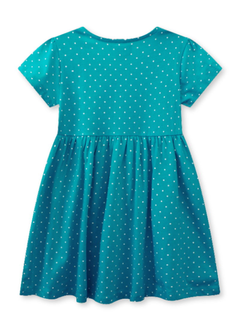 Vestido Manga Corta Niña Estampado Alpaca Divertida-1