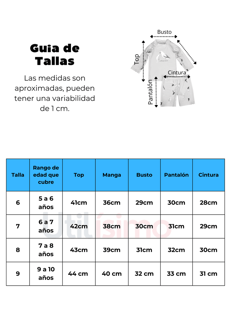 Traje De Baño Manga Larga Niño Jump Kids California Surf-2