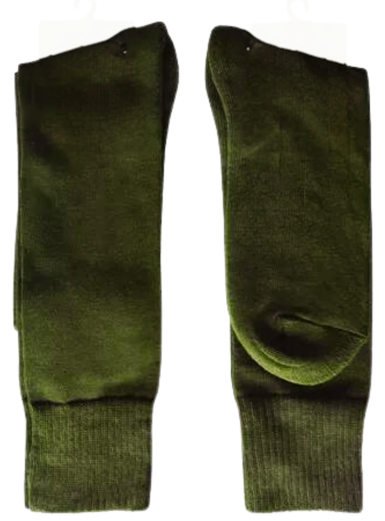 Pack 12 Calcetines Carabinero Verde Militar Algodón-3
