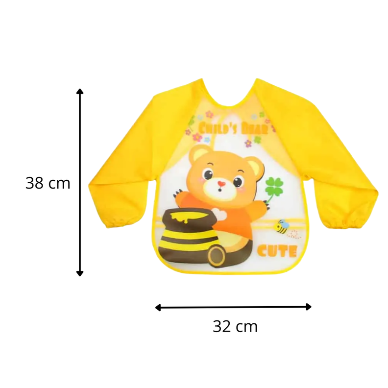 Pack 3 Baberos Regulables con Mangas Para Bebés Jump Kids-3