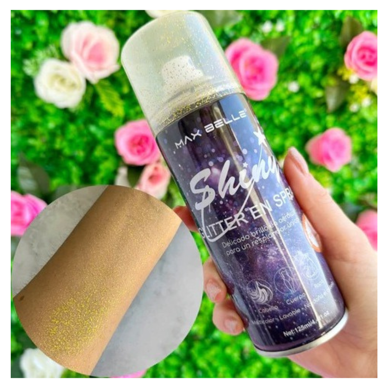 Shiny Glitter en Spray Max Belle 125ml-2