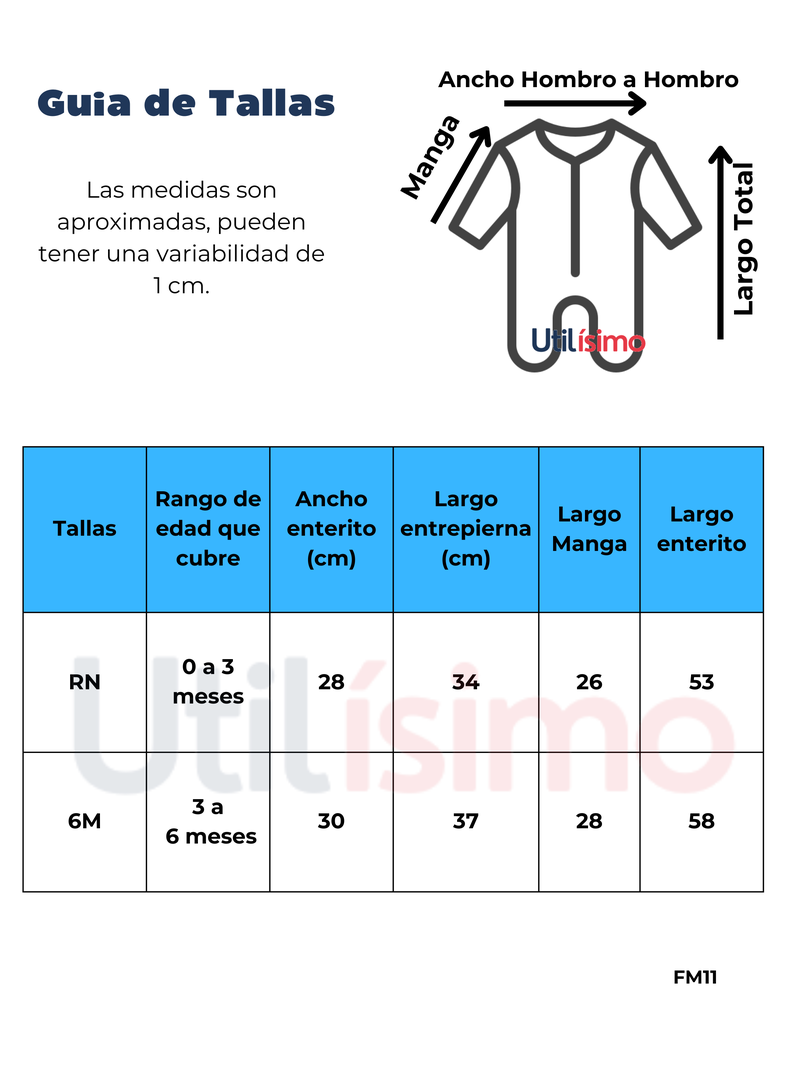 Enterito Pijama Bebé 0 a 6 Meses Algodón Niño Gato rayado-1