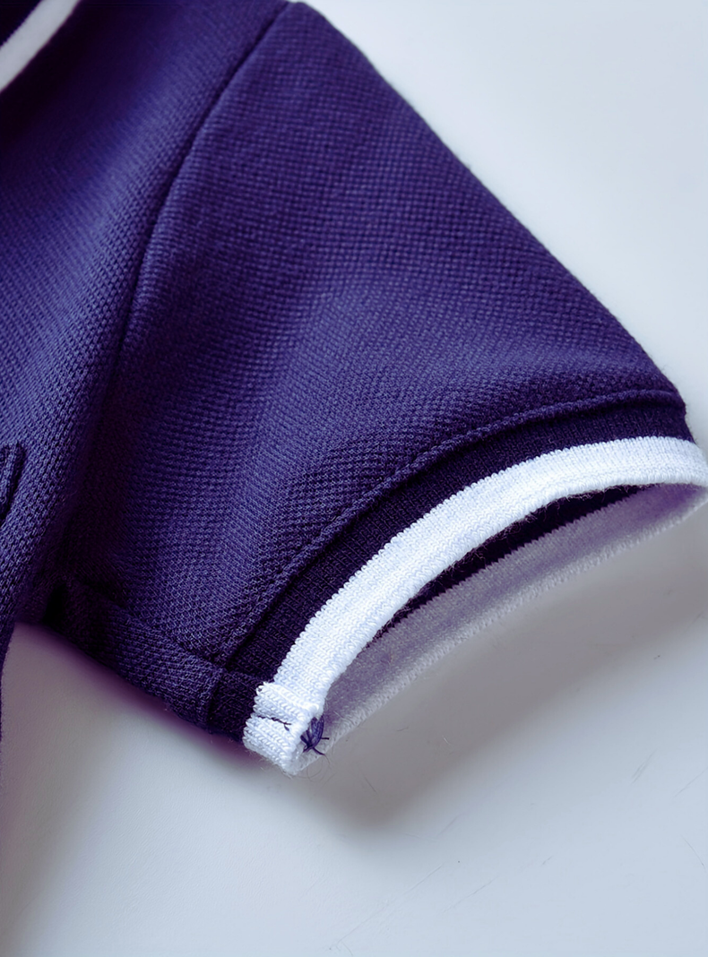 Conjunto de Niño Polera Piqué y Pantalón Corto Casual 3 a 6 años Navy Blue-3