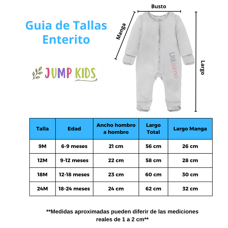 Enterito Pijama Largo Niña Cierre Sin Pie 100% Algodón-5