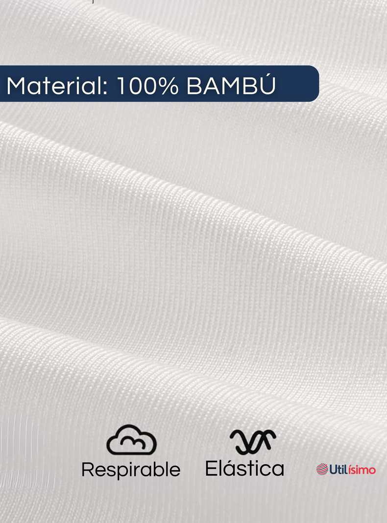 Pack 6 Camisetas Polera Beatle Bambú Primera Capa Niño Cuello Alto Surtido-6