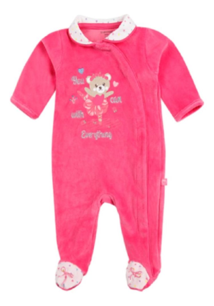 Enterito Bebe Niña Pijama Tedmimak Plush-0