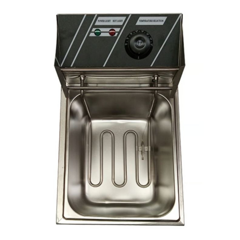 Freidora Eléctrica 12L Acero Inox 5500w Potente 2 Puestos-2