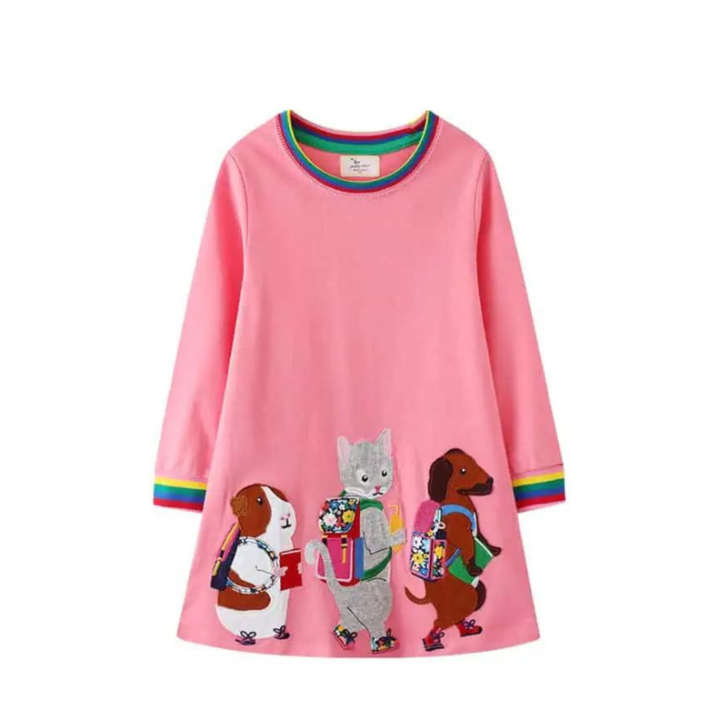 Vestido Manga Larga Jump Kids-0