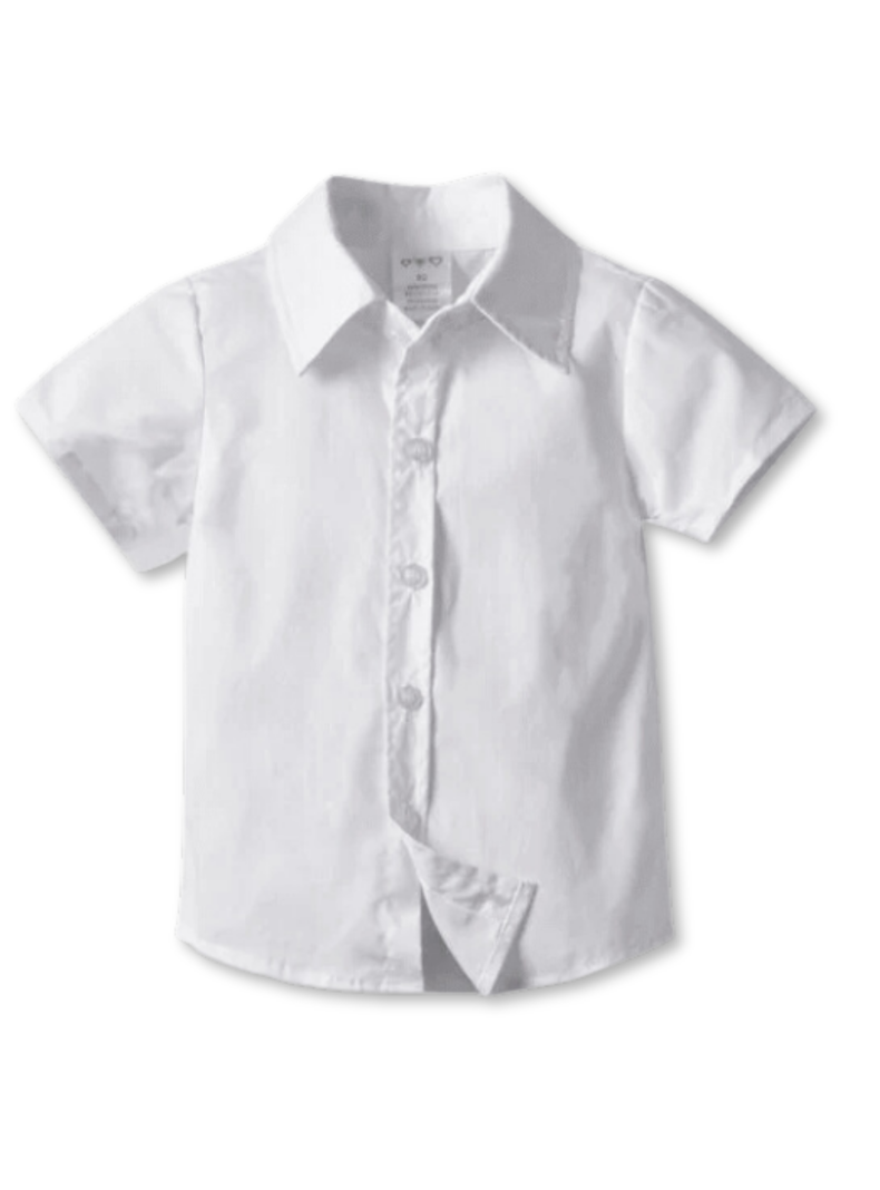 Conjunto de Vestir con Pantalón y Tirantes Bebé Niño 6 a 18 meses Beige-1