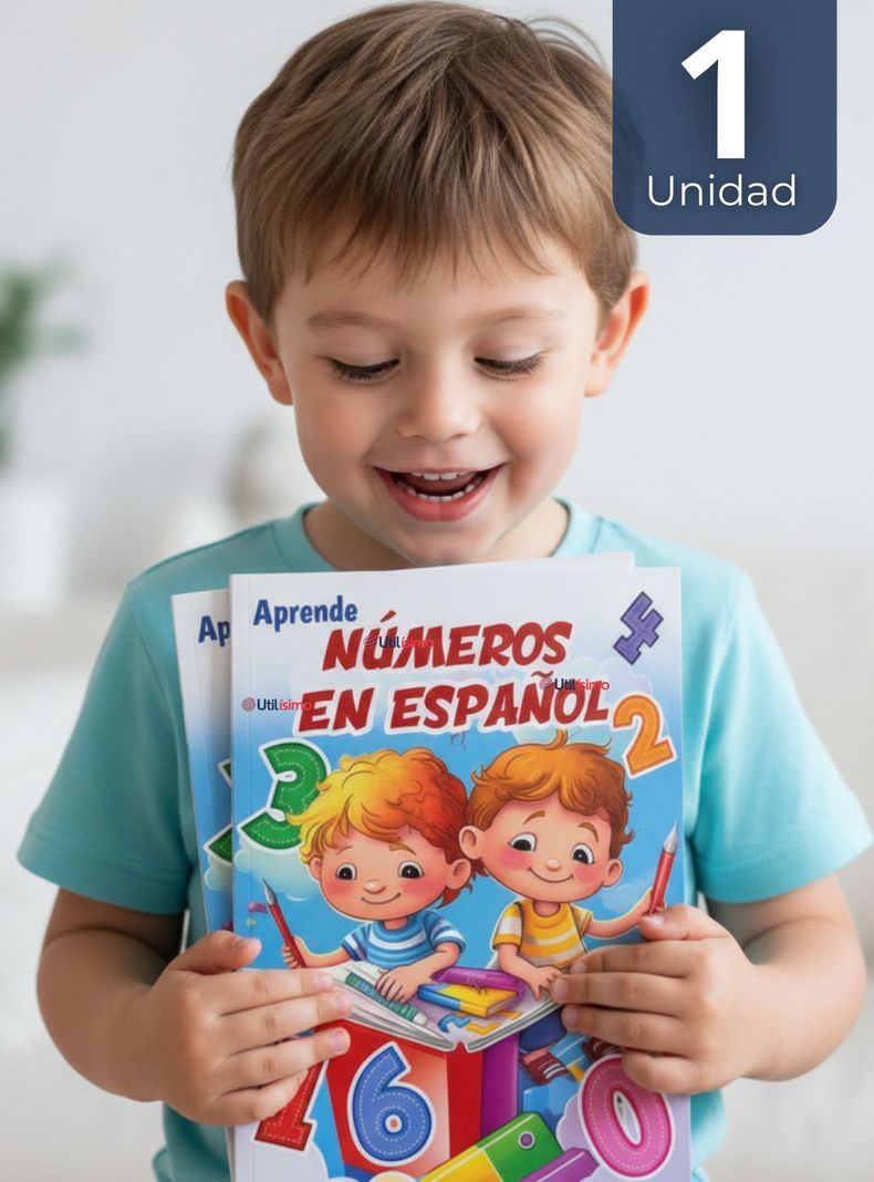 Libro De Aprendizaje Numeros En Espanol Educativo Diseno Surtido